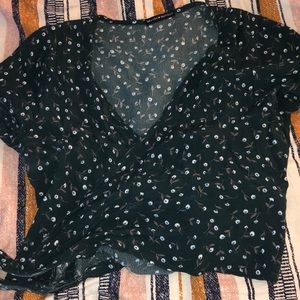 brandy melville wrap shirt